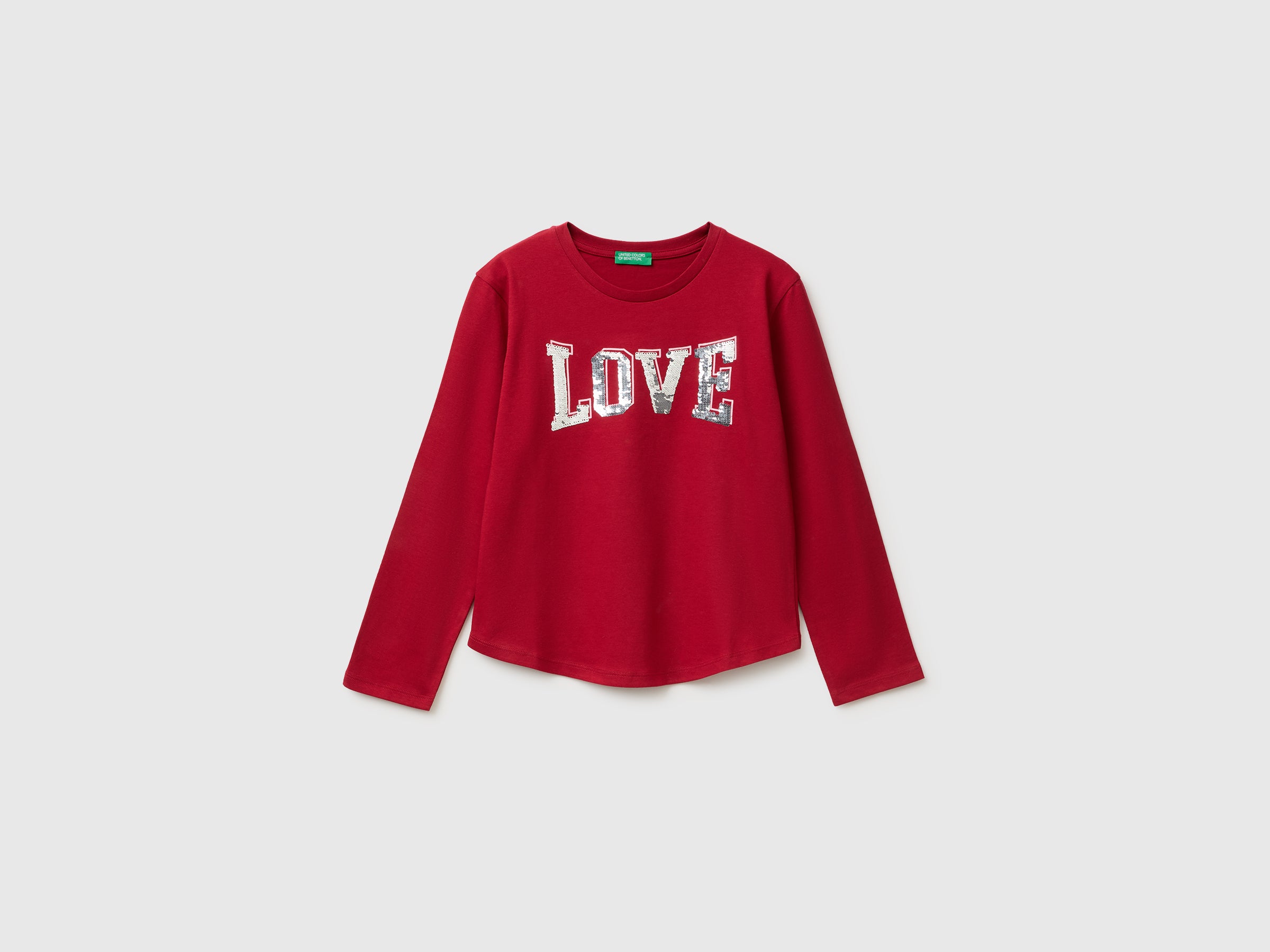 United Colors of Benetton T-Shirts T-shirt Cotone Bio S Paillettes