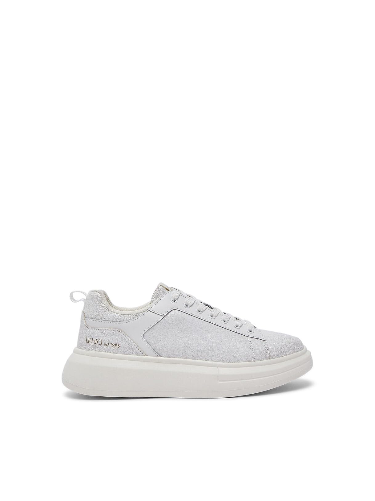 Liu Jo Scarpe Sneakers Platform Crackle bianche taglia 40 EU