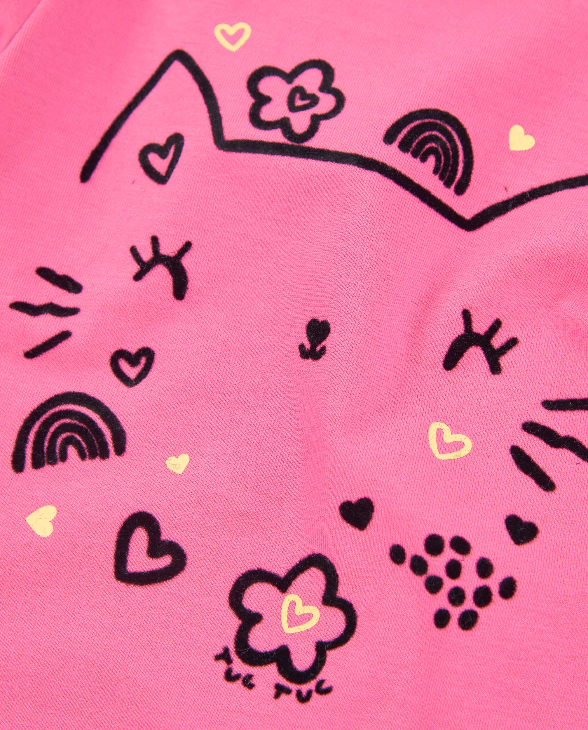 TucTuc Magliette maglietta bambina rosa gatto maniche lunghe