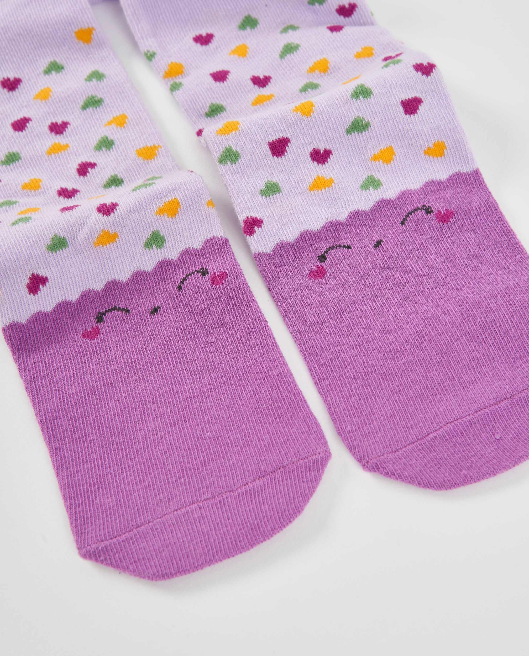 TucTuc Accessori collant neonata cuori lilla