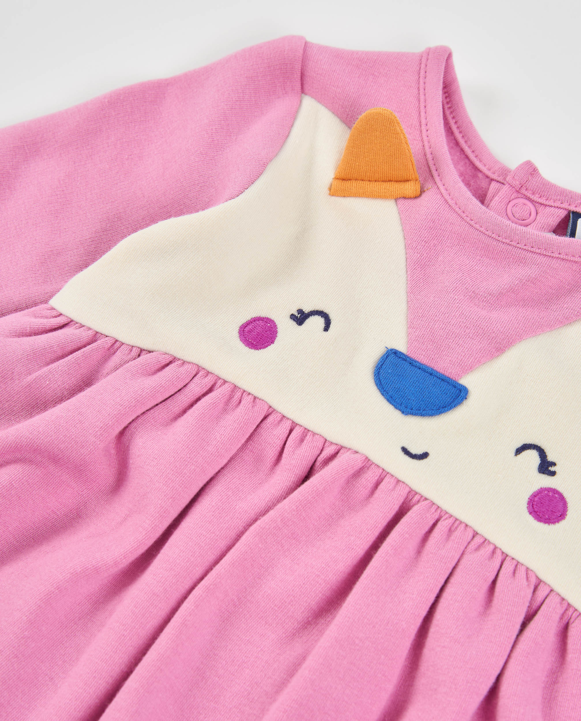 TucTuc Vestiti Vestito Felpa Animali Rosa Neonata