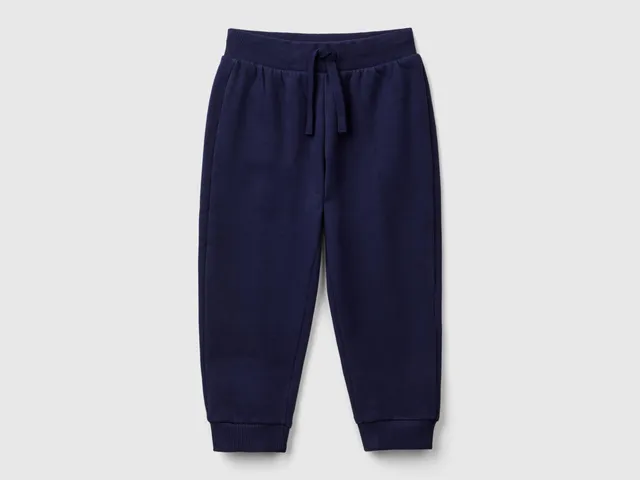 United Colors of Benetton Pantaloni tuta caldi misto cotone bimbo