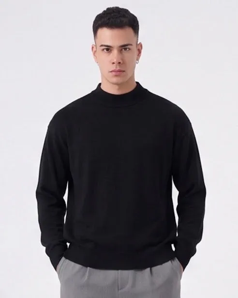 Sottosopra maglioncino lupetto misto viscosa maglia bianco basic