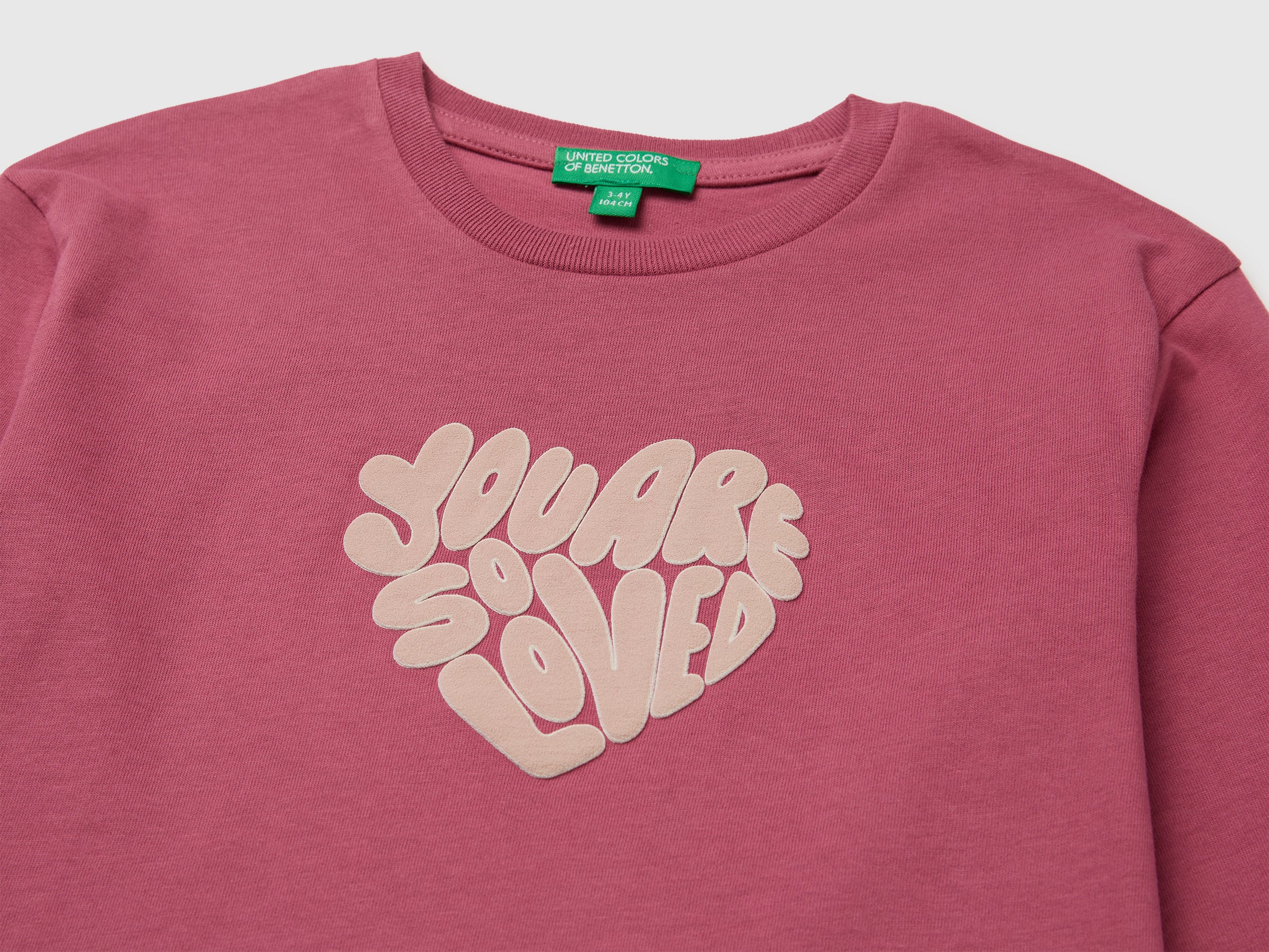 United Colors of Benetton T-shirt stampa cotone bio bimba 82
