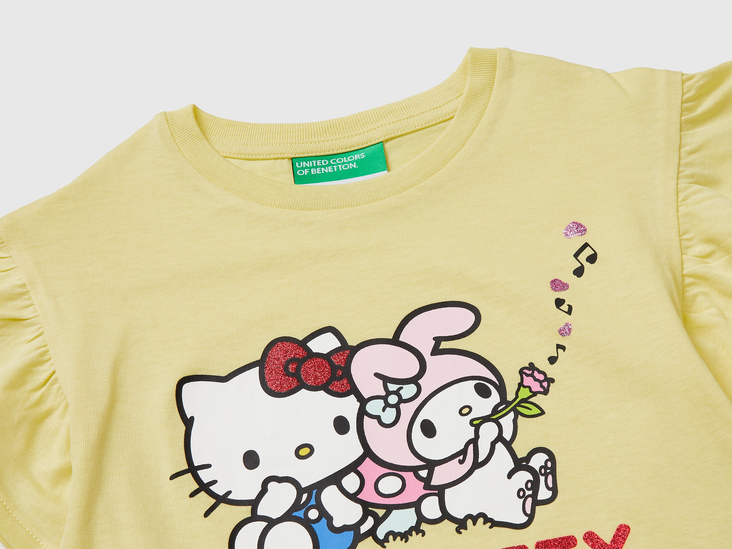 United Colors of Benetton T-Shirt 3I1XG10MW Maglietta Hello Kitty 104