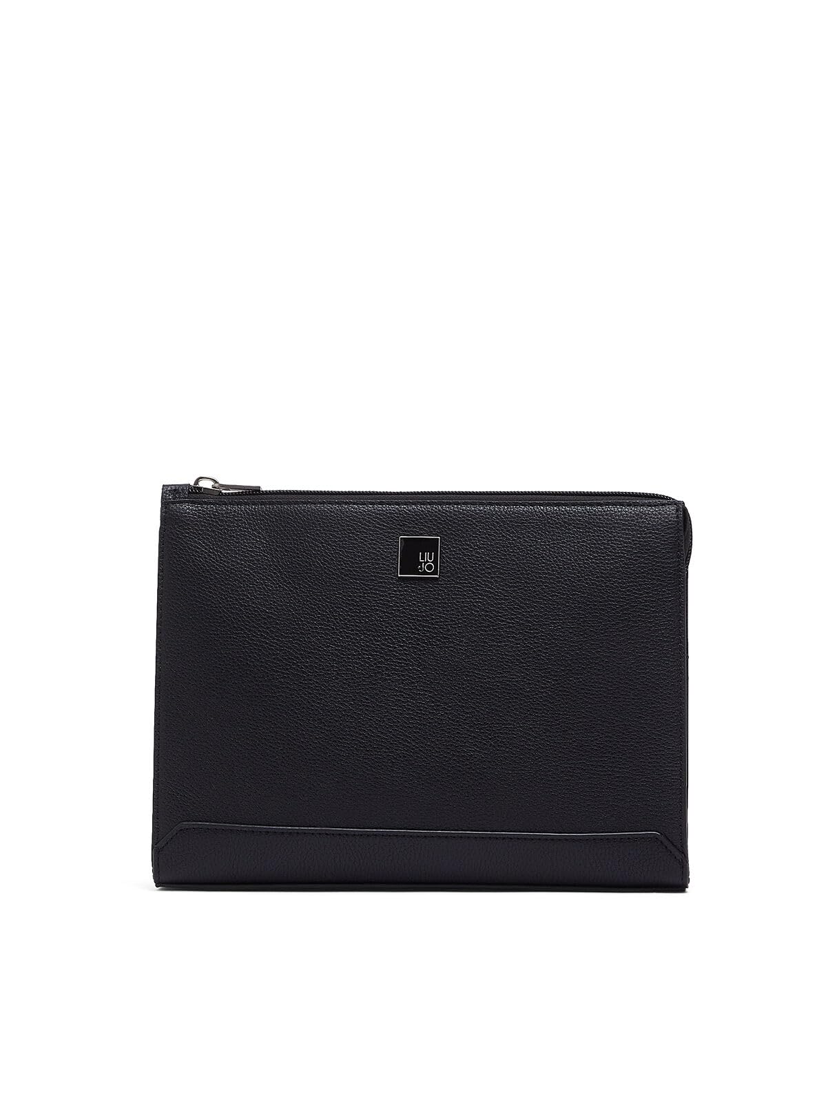 Liu Jo Pochette Uomo Nera 19x26 con Tracolla e Zip