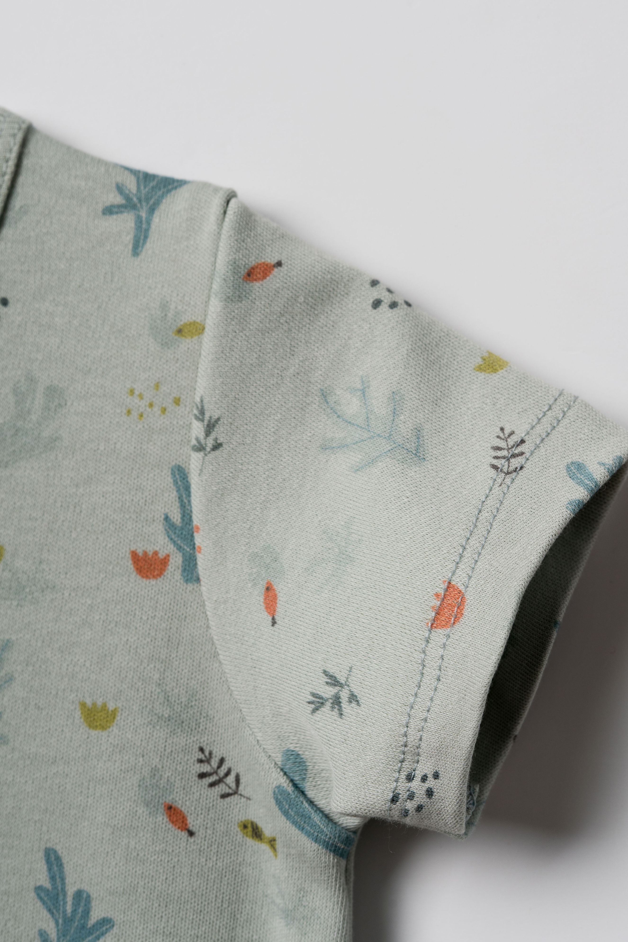 Babycosy tutina corta zip neonato 0-3 mesi 56 cm organico
