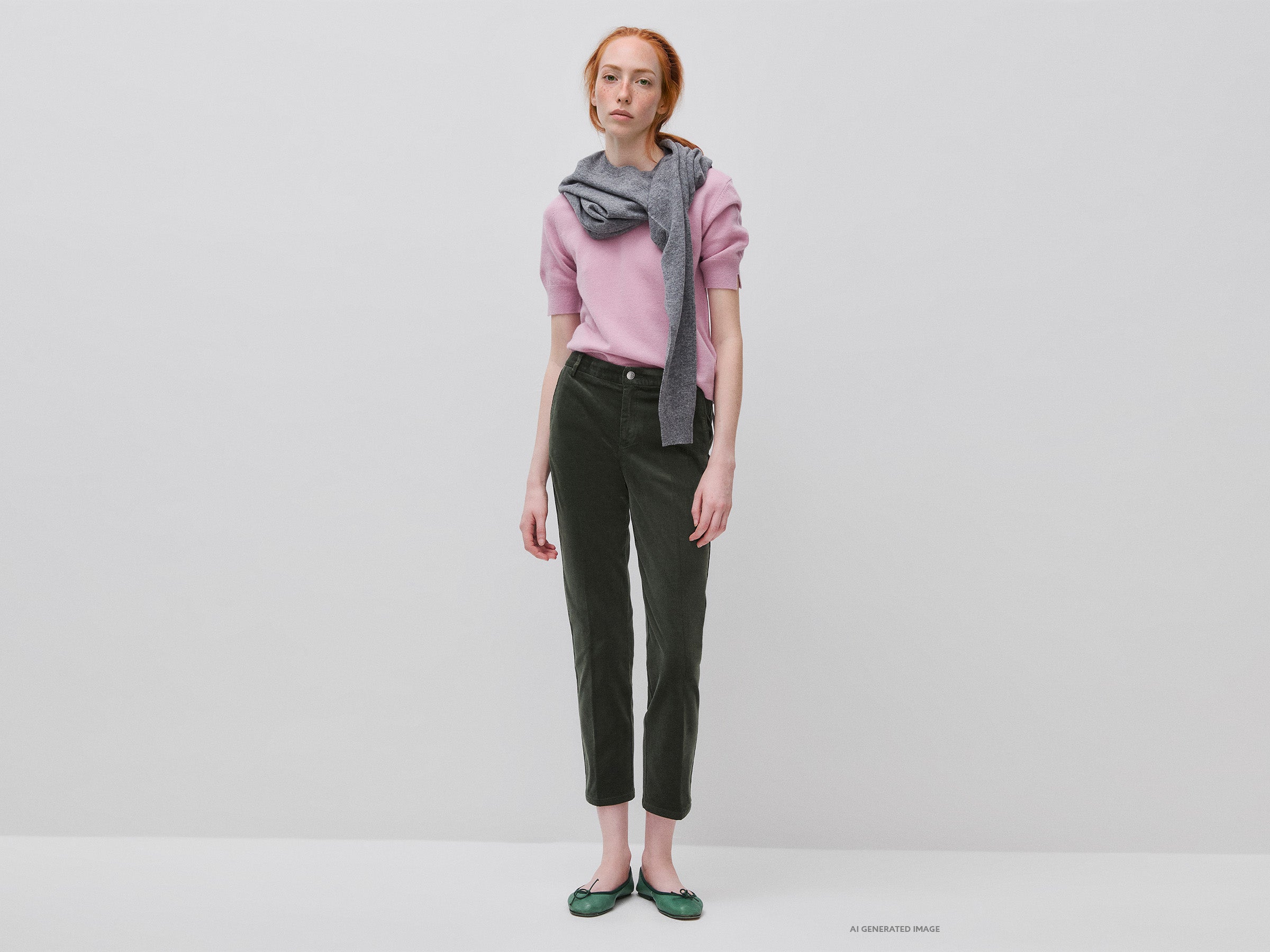 United Colors of Benetton Trousers Pantaloni Chino Velluto Cotone Modal