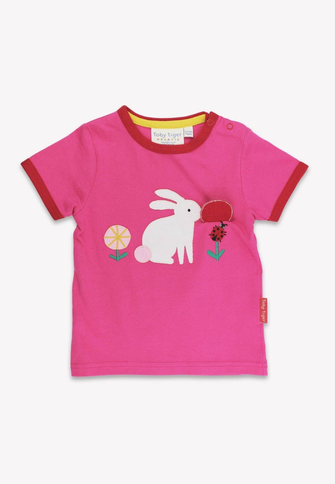 Toby Tiger maglietta coniglietti cotone bio bimba
