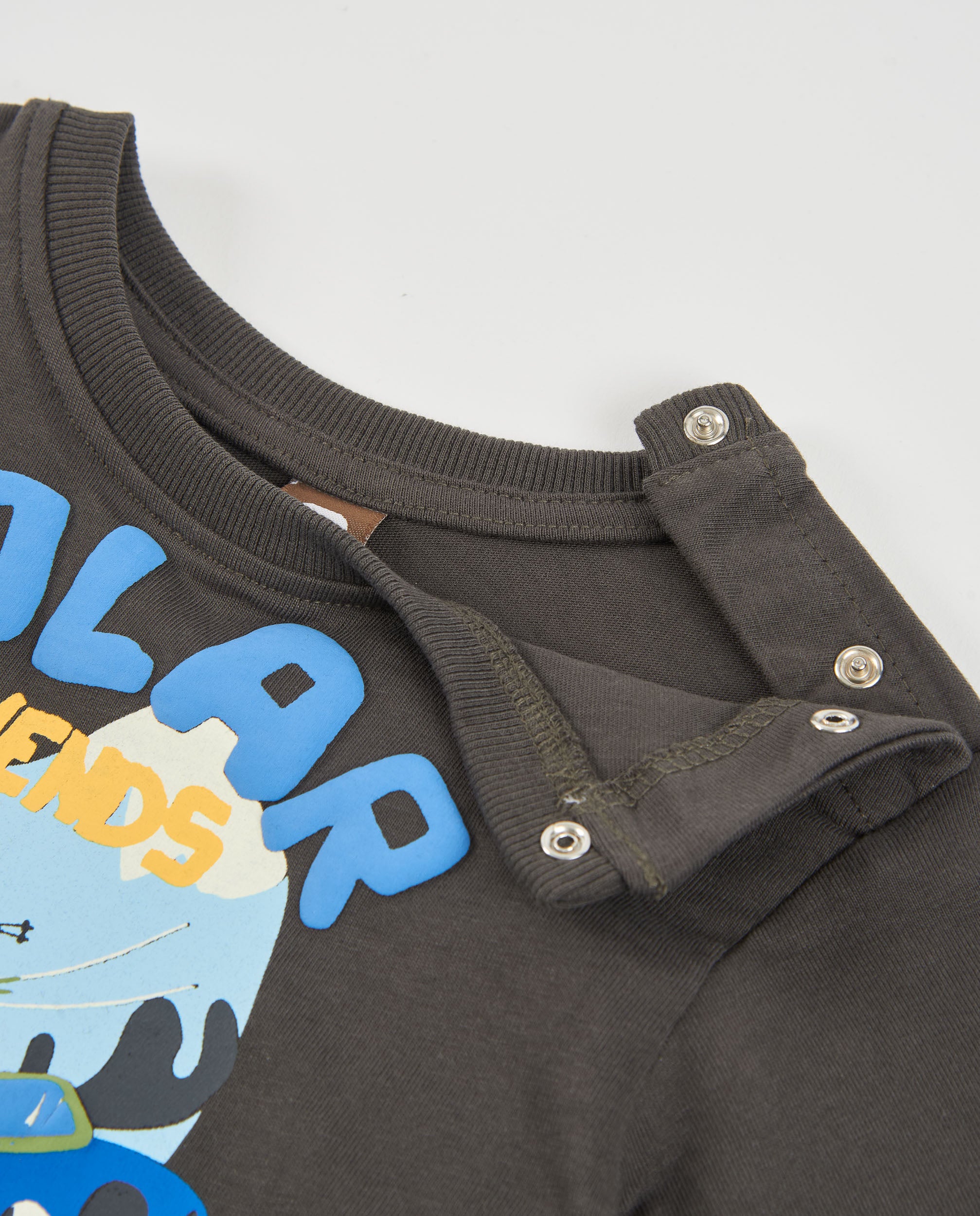 TucTuc Magliette Maglia Bambino Grigia Maniche Lunghe