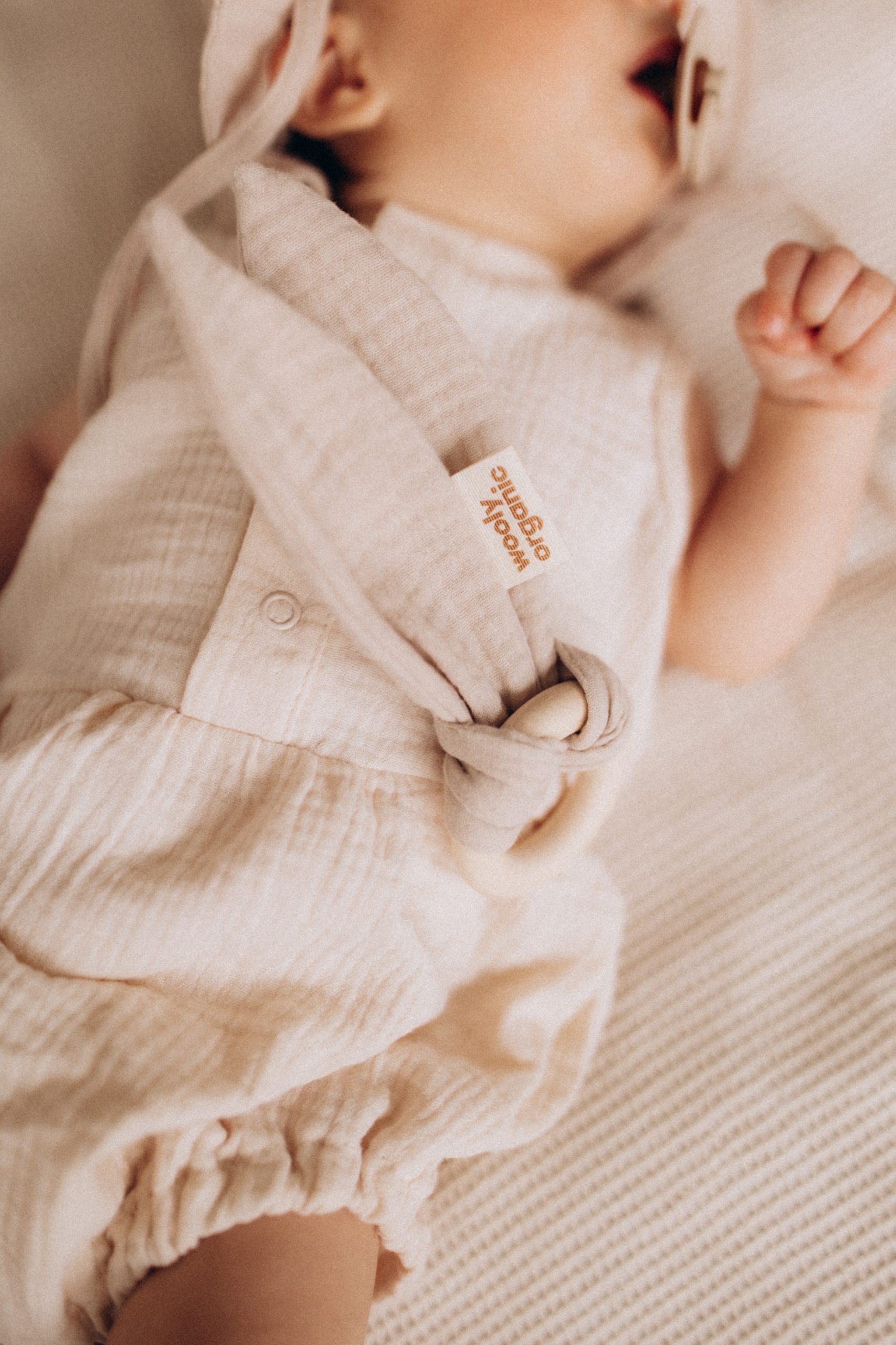 Woolly Organic Comforters massaggiagengive mussola anello legno