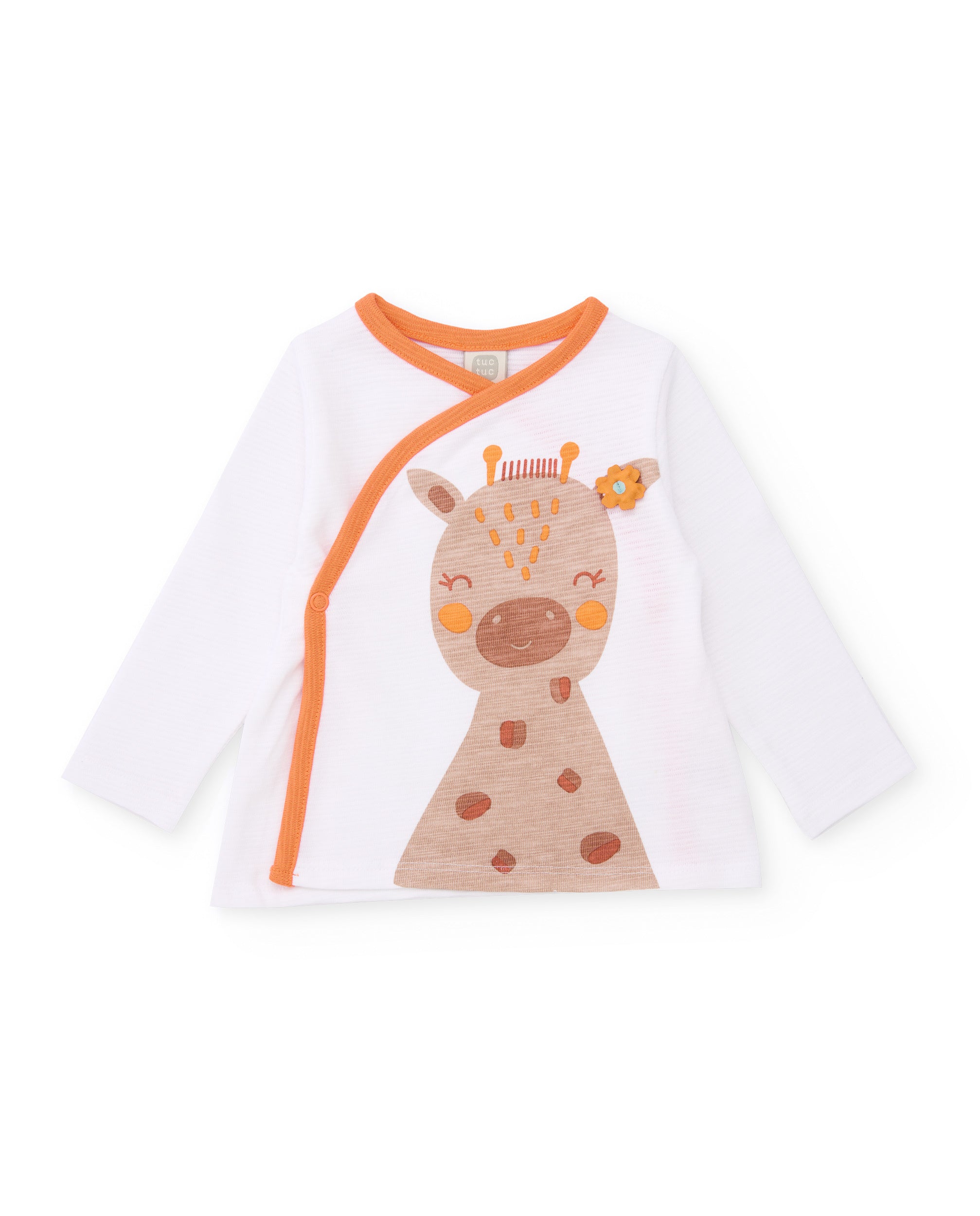 TucTuc Completi completo neonato stampa giraffa bianco