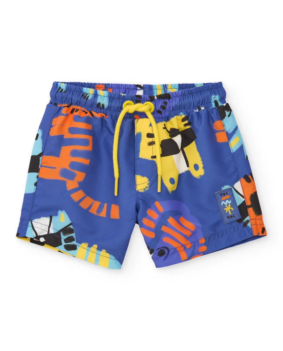TucTuc Costumi Tigri Costume da Bagno Lila Stampa Tigri