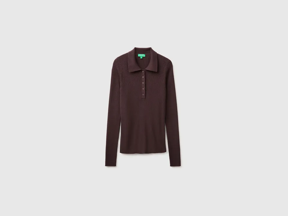 United Colors of Benetton Polo Maglione lana seta leggero