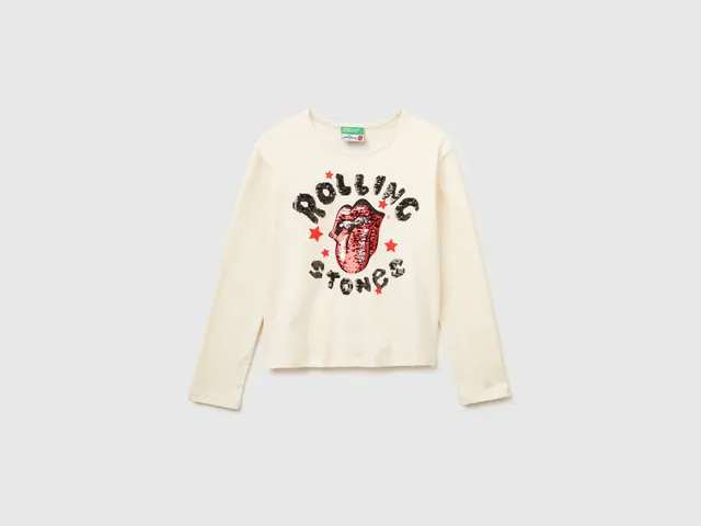 United Colors of Benetton Rolling Stones t-shirt cotone bio