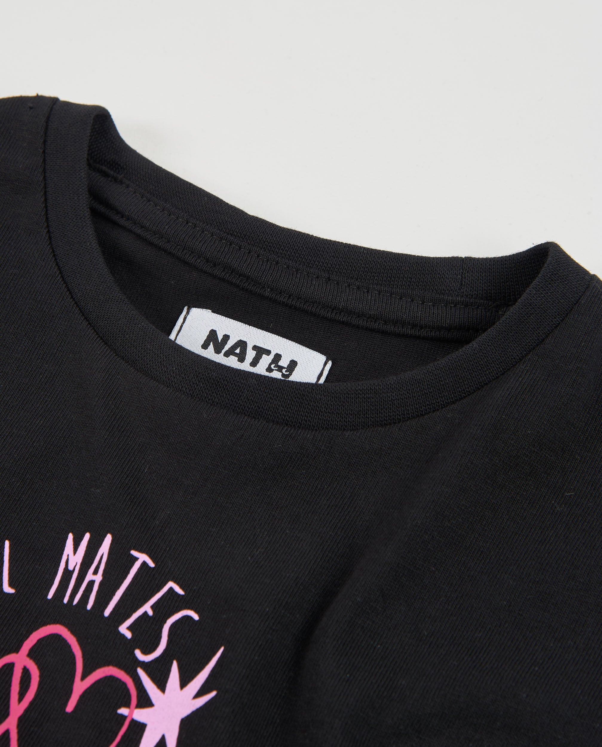 TucTuc Magliette maglia bimba maniche lunghe nera