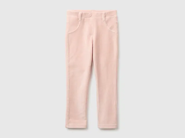 United Colors of Benetton pantaloni bimba ciniglia cotone 98
