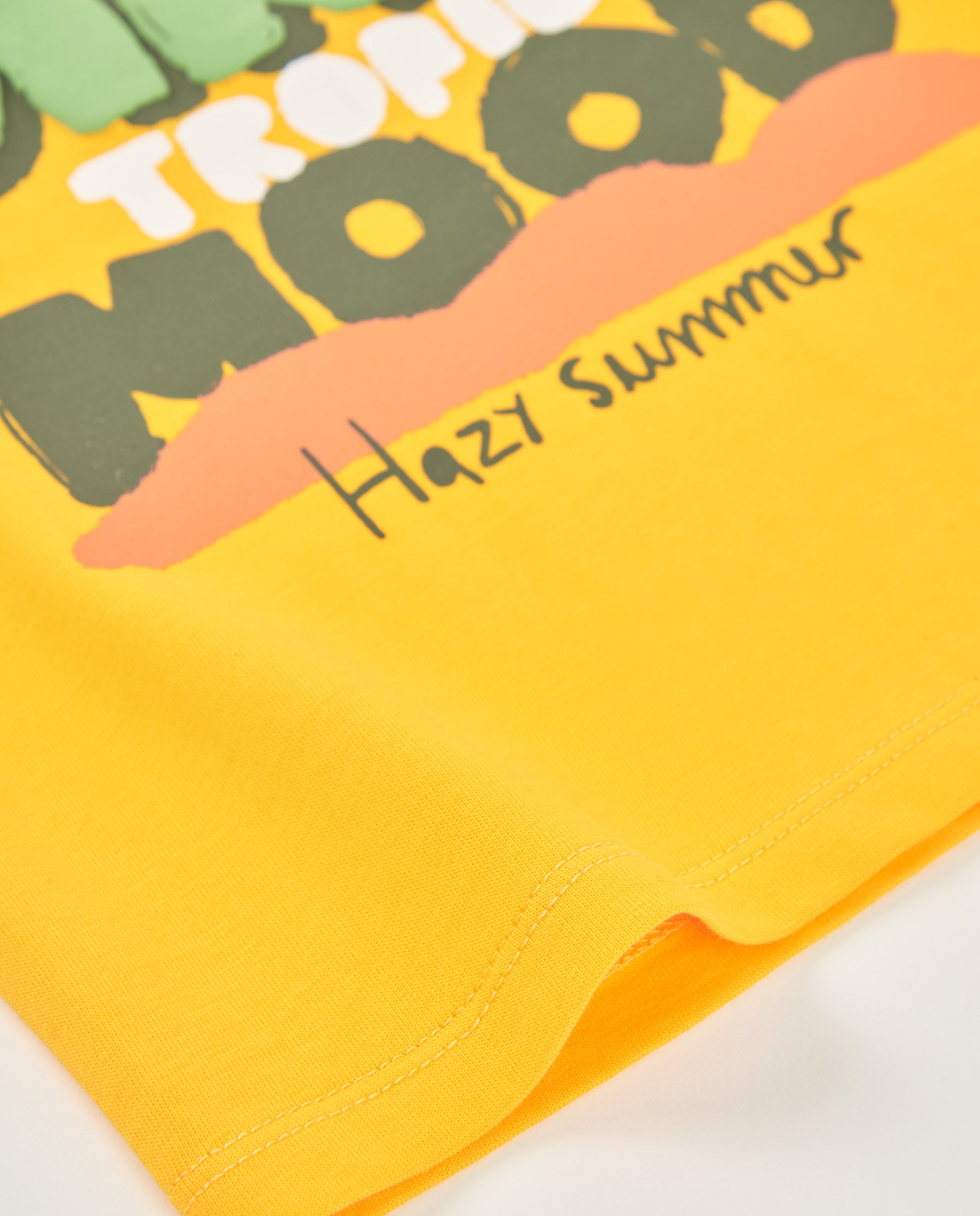TucTuc Magliette T-shirt bambino cotone giallo tropicale