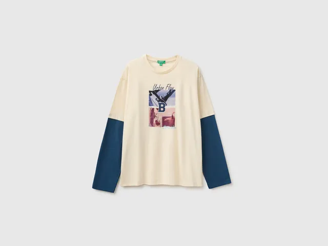 United Colors of Benetton Over-fit T-shirt maglietta cotone M