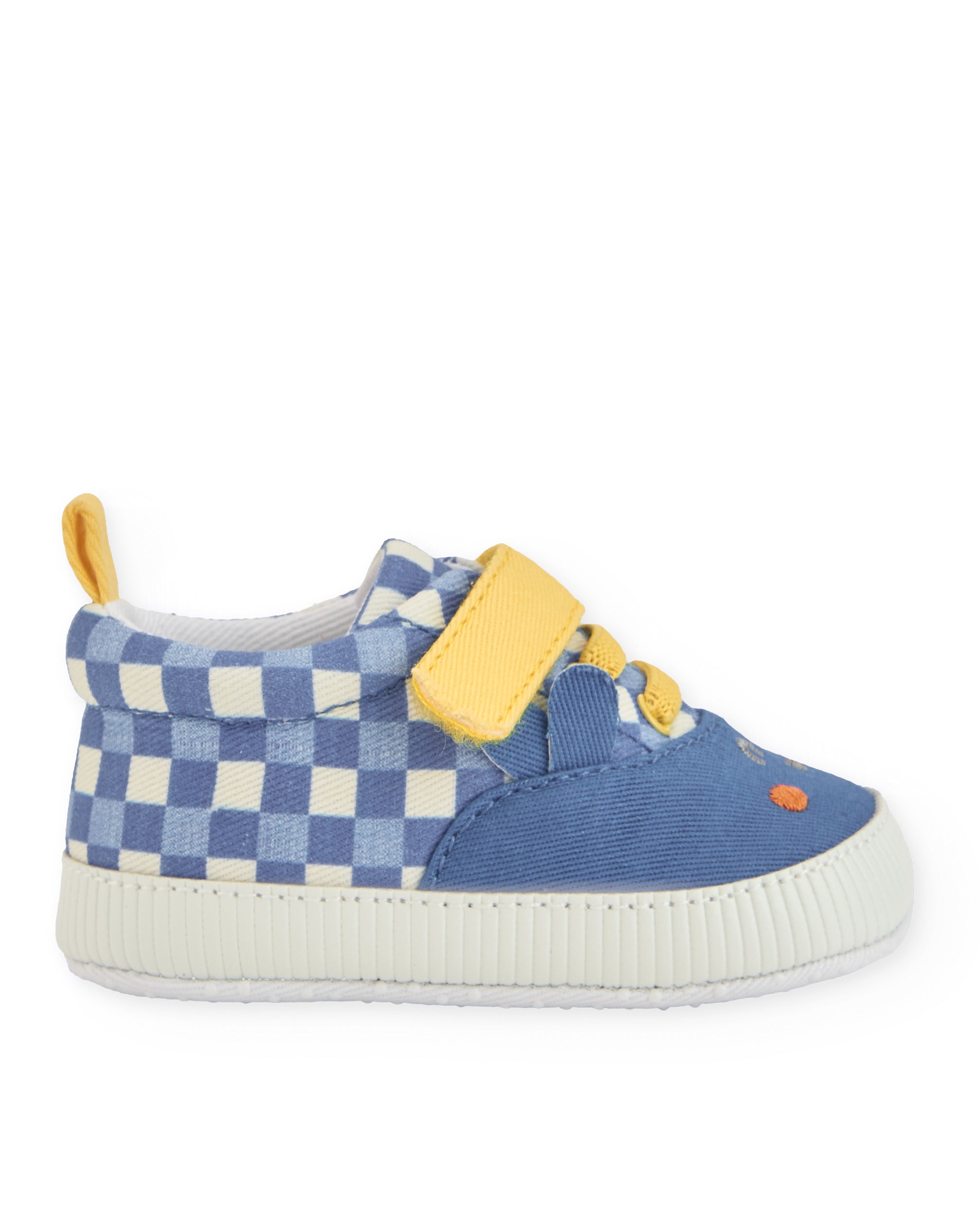 TucTuc Calzature Scarpine Neonato Blu Velcro Vichy