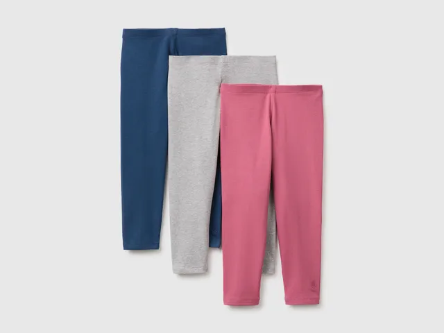 United Colors of Benetton Leggings Cotone 3 Pezzi Taglia 82