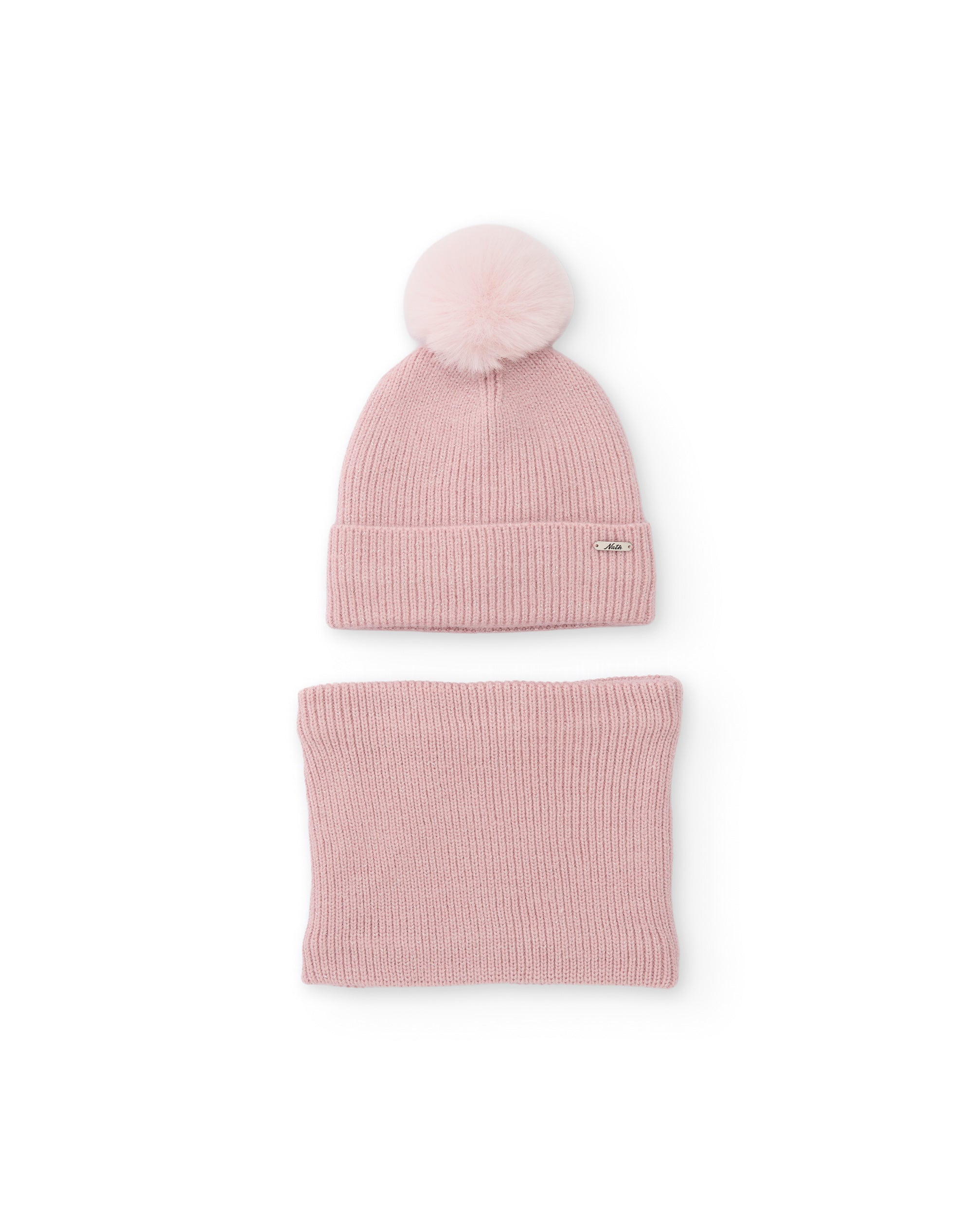 TucTuc Accessori Set bambina berretto scaldacollo fucsia