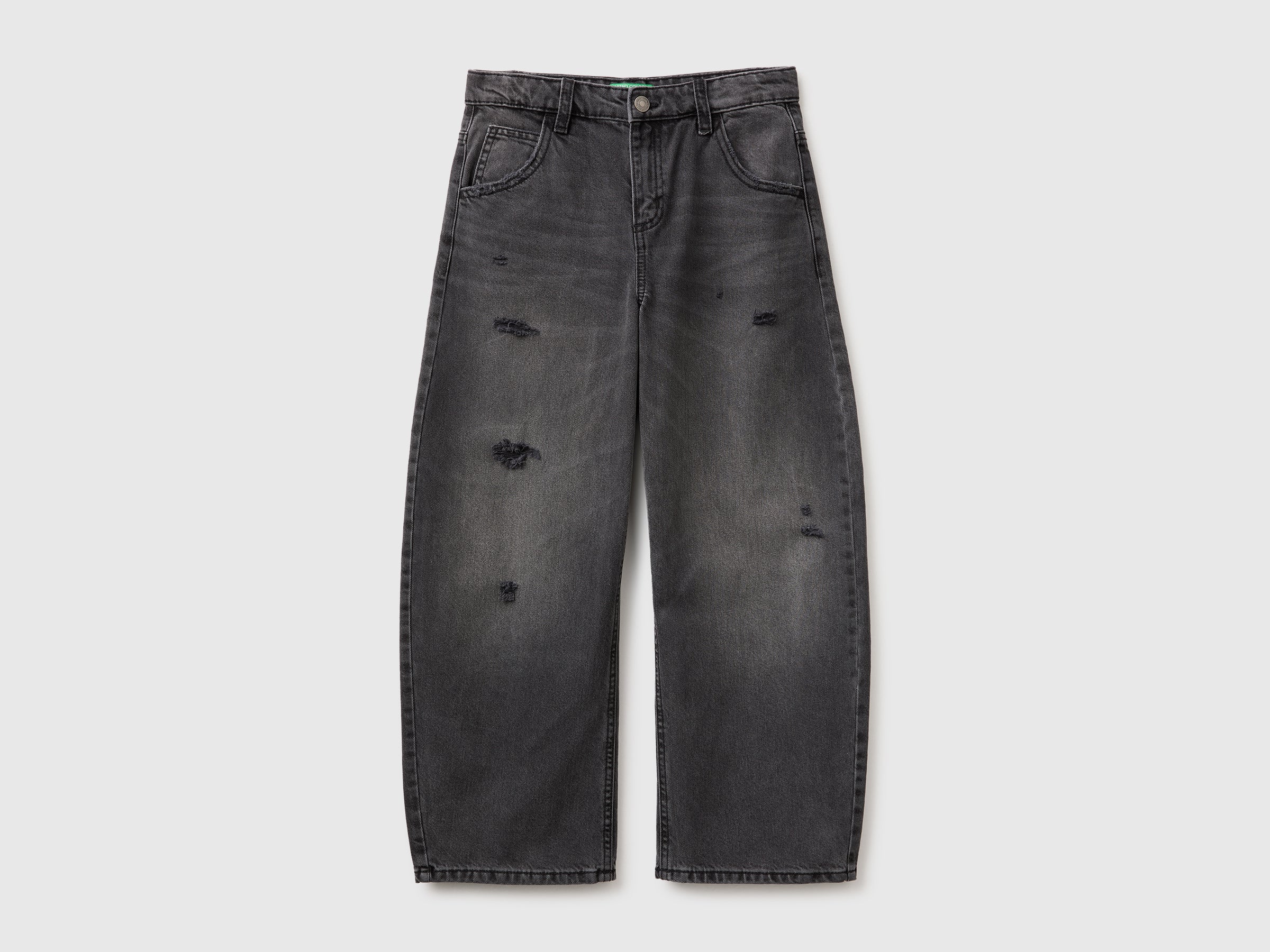 United Colors of Benetton Jeans Balloon Cotone Denim Taglia M