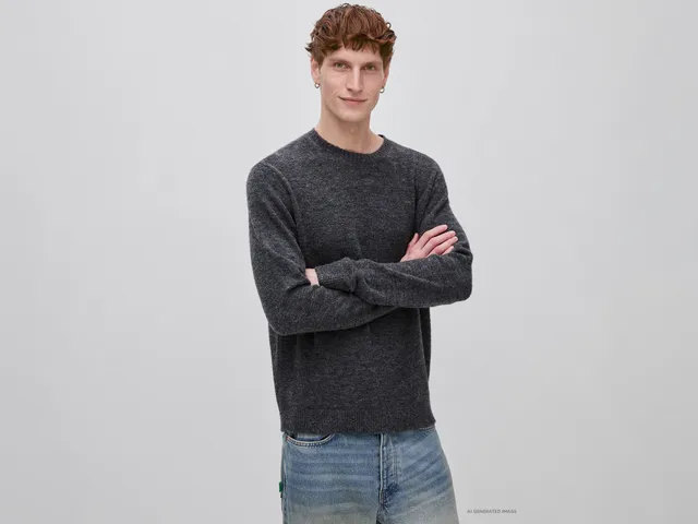 United Colors of Benetton Maglione girocollo alpaca uomo M