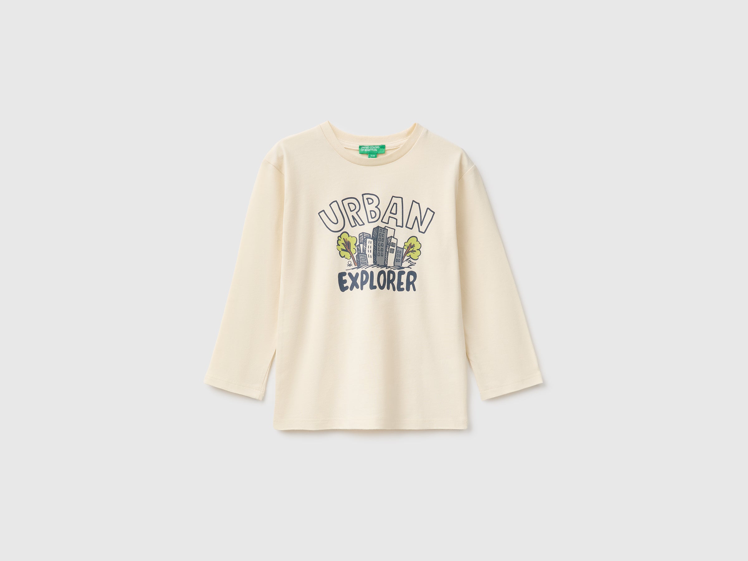 United Colors of Benetton T-Shirt Cotone Bio Stampa Bambino