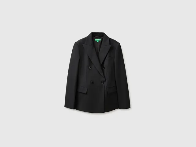 United Colors of Benetton Blazer Doppiopetto 42 Modal Lyocell