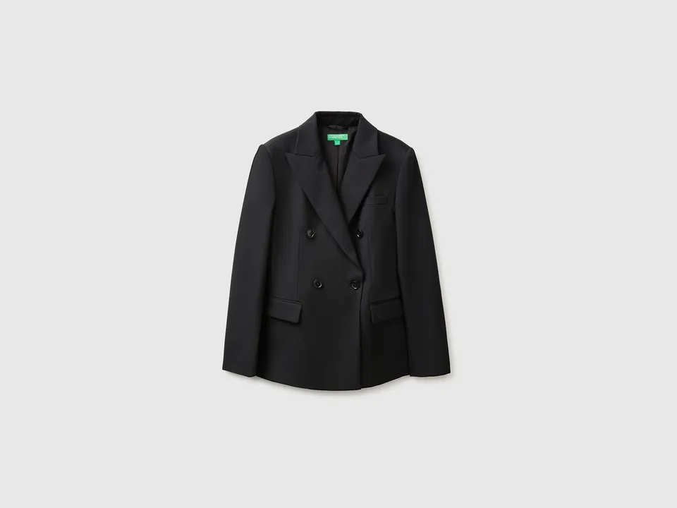 United Colors of Benetton Blazer Doppiopetto 42 Modal Lyocell
