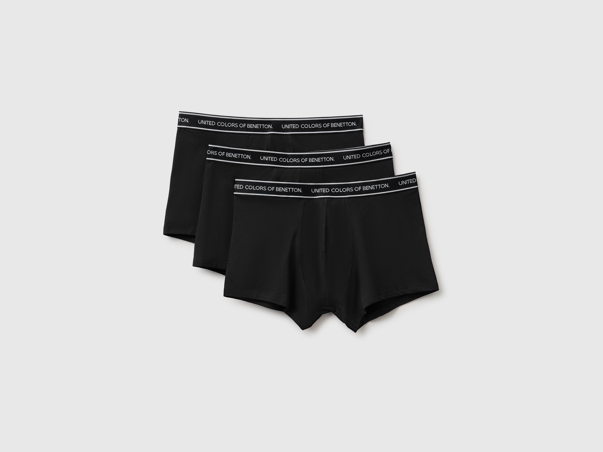 Benetton boxer cotone nero 3 pezzi taglia M