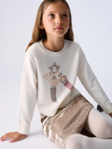 Liu Jo Maglia in Lana Jacquard con Strass Taglia L