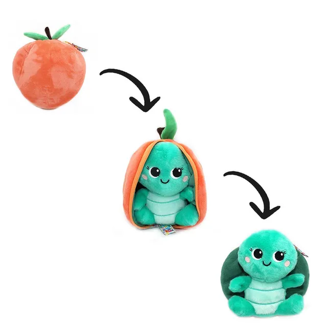 Les Déglingos Flipetz peluche tartaruga pesca 20 cm