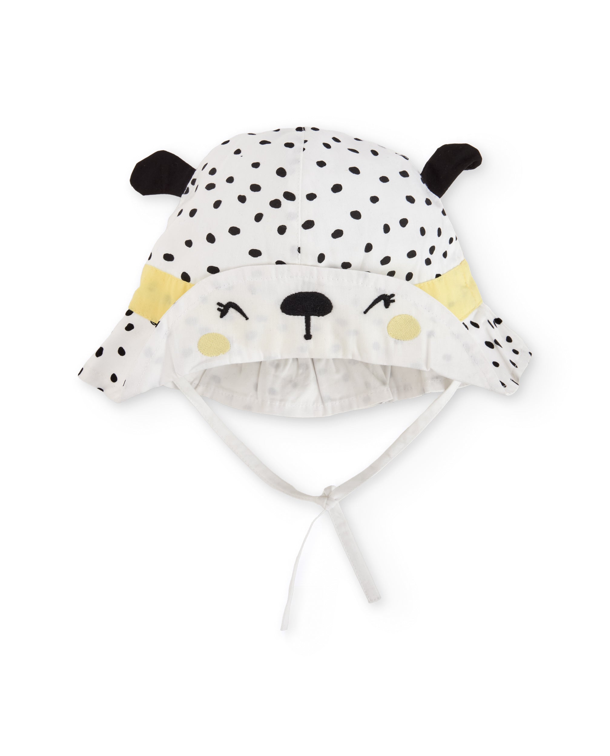 TucTuc Accessori cappellino bianco pois orecchie