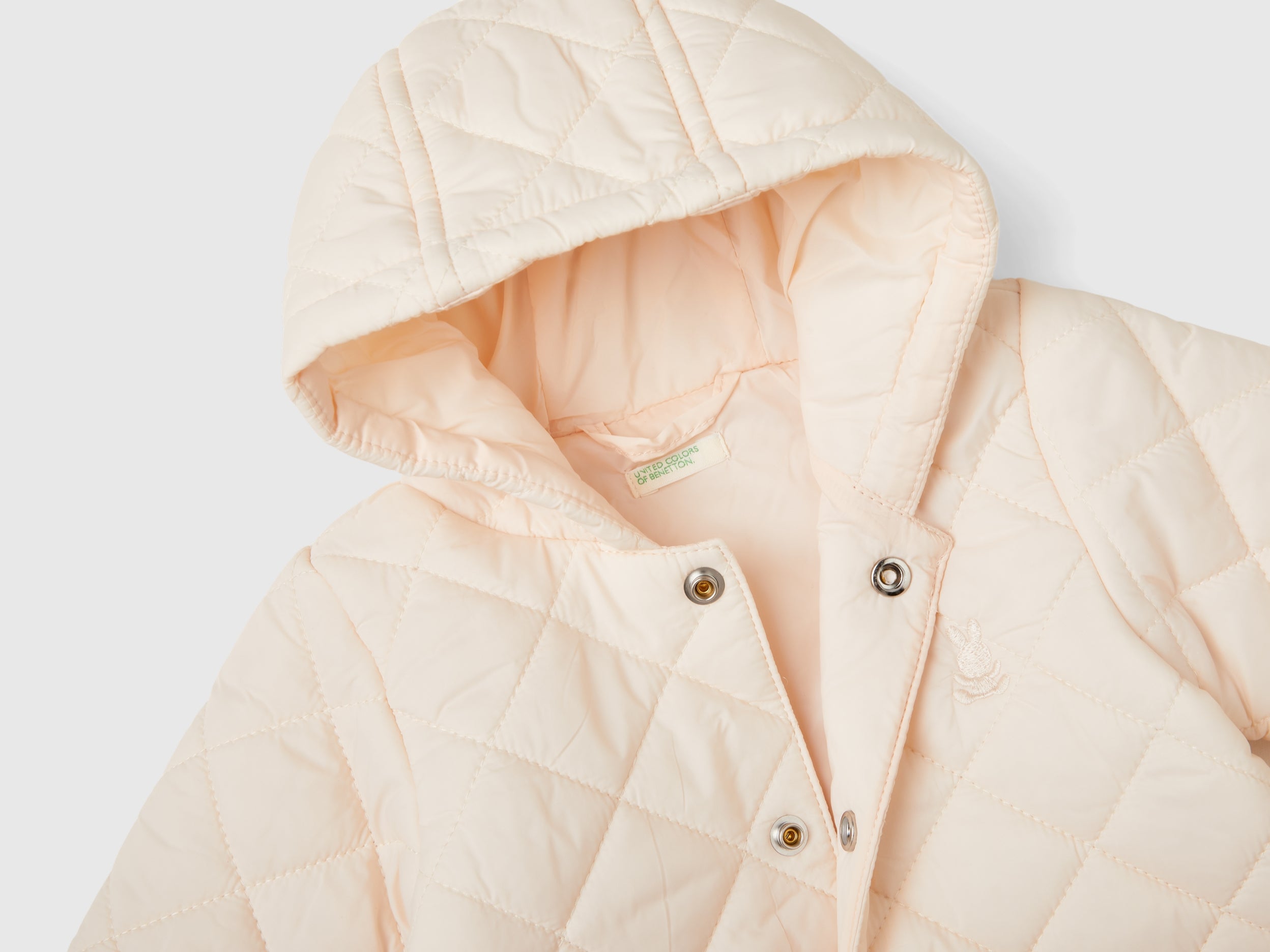 United Colors of Benetton Jackets Giacca trapuntata cappuccio 68