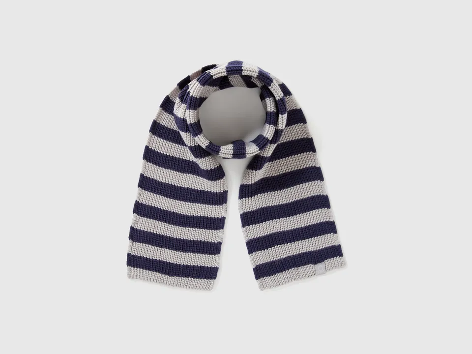 United Colors of Benetton sciarpa a righe multicolore 82-98