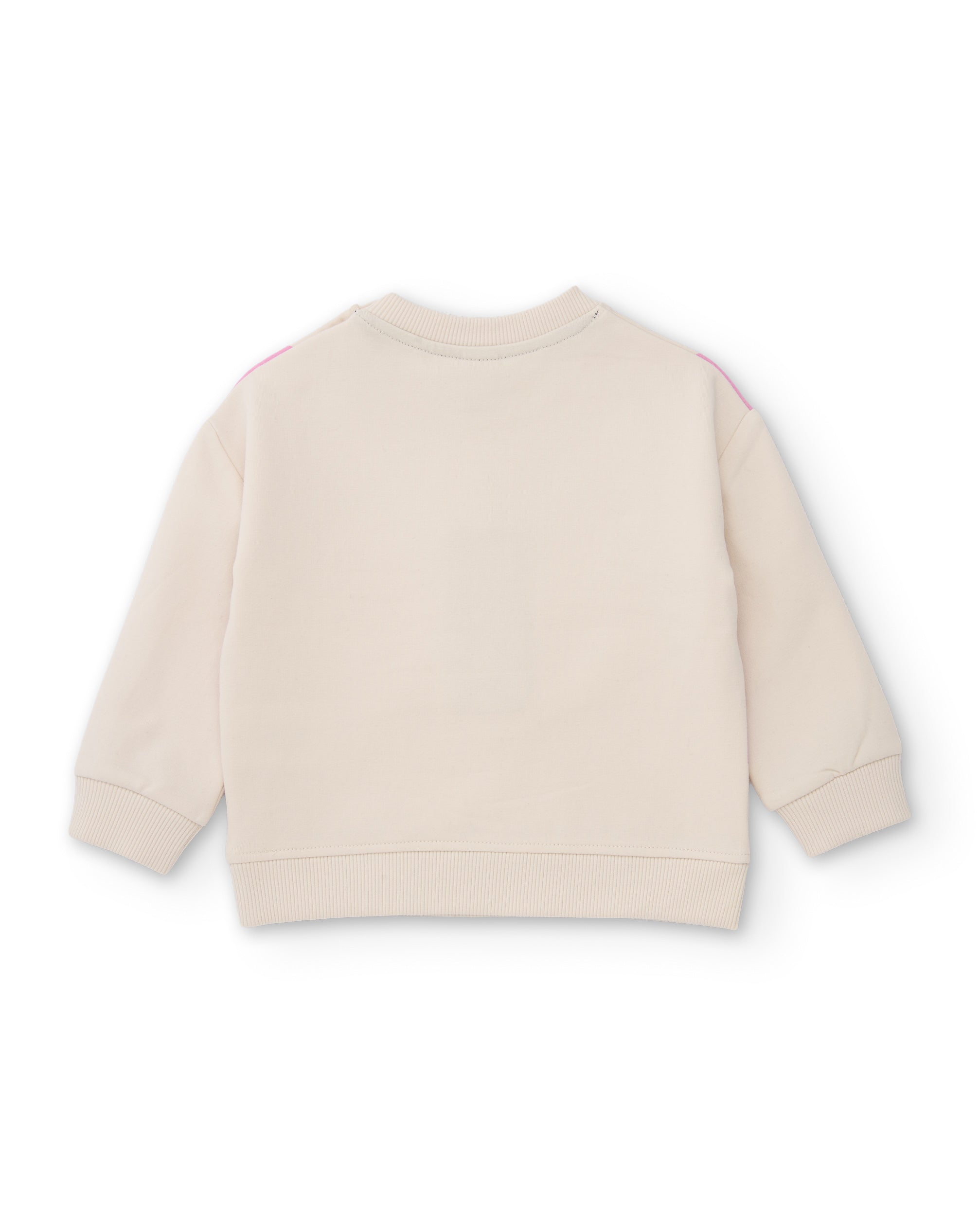 TucTuc Completi felpa e leggings bambina rosa cuori crema