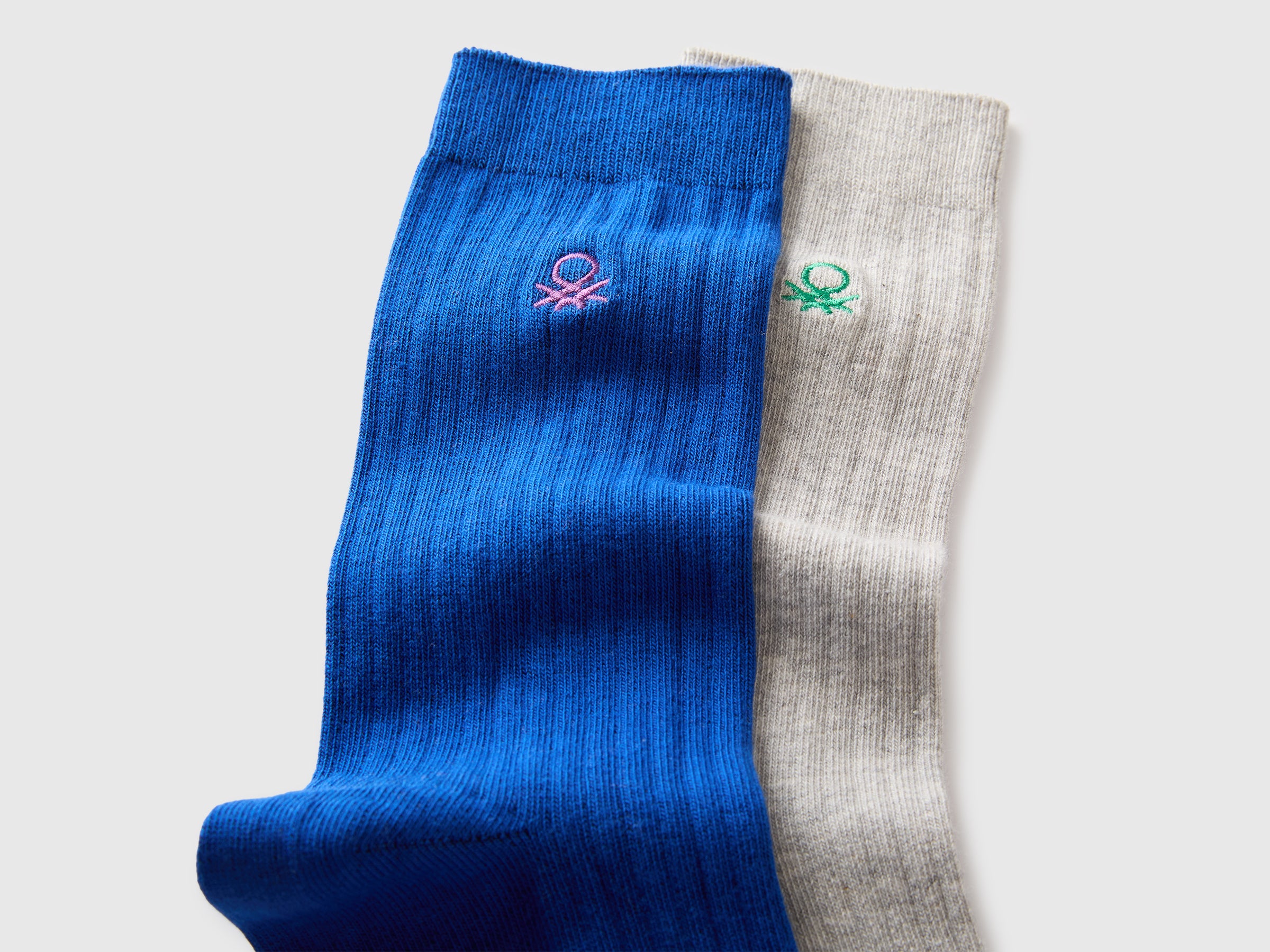 Benetton Two pairs socks calzini cotone 2 paia