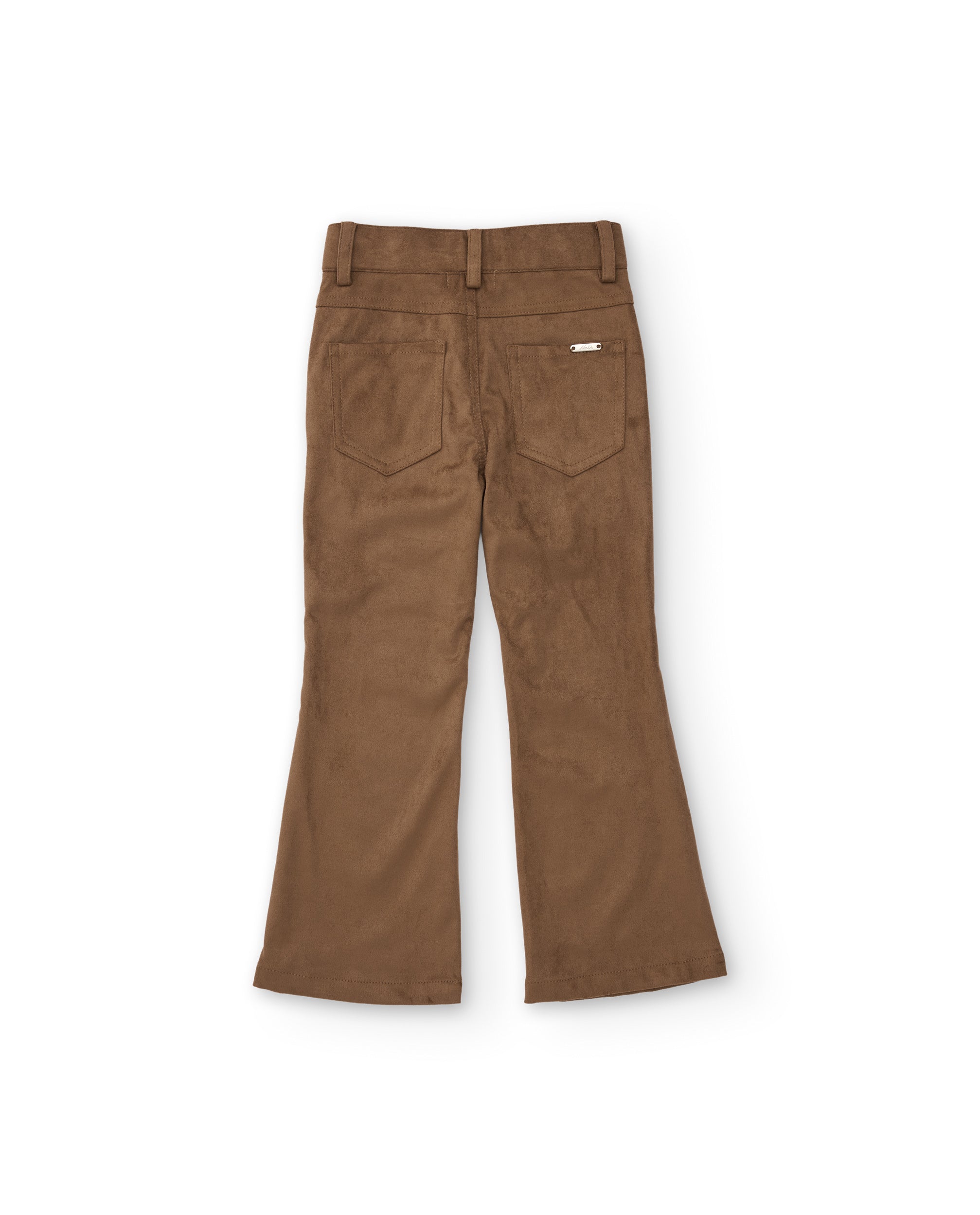 TucTuc Pantaloni Zampa Scamosciato Marrone Bimba
