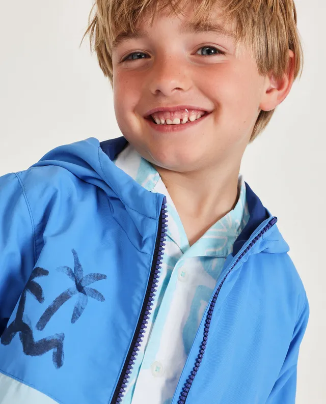 TucTuc Giacche Giacca Bambino Blu con Zip e Cappuccio