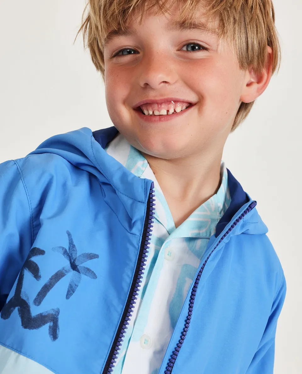 TucTuc Giacche Giacca Bambino Blu con Zip e Cappuccio