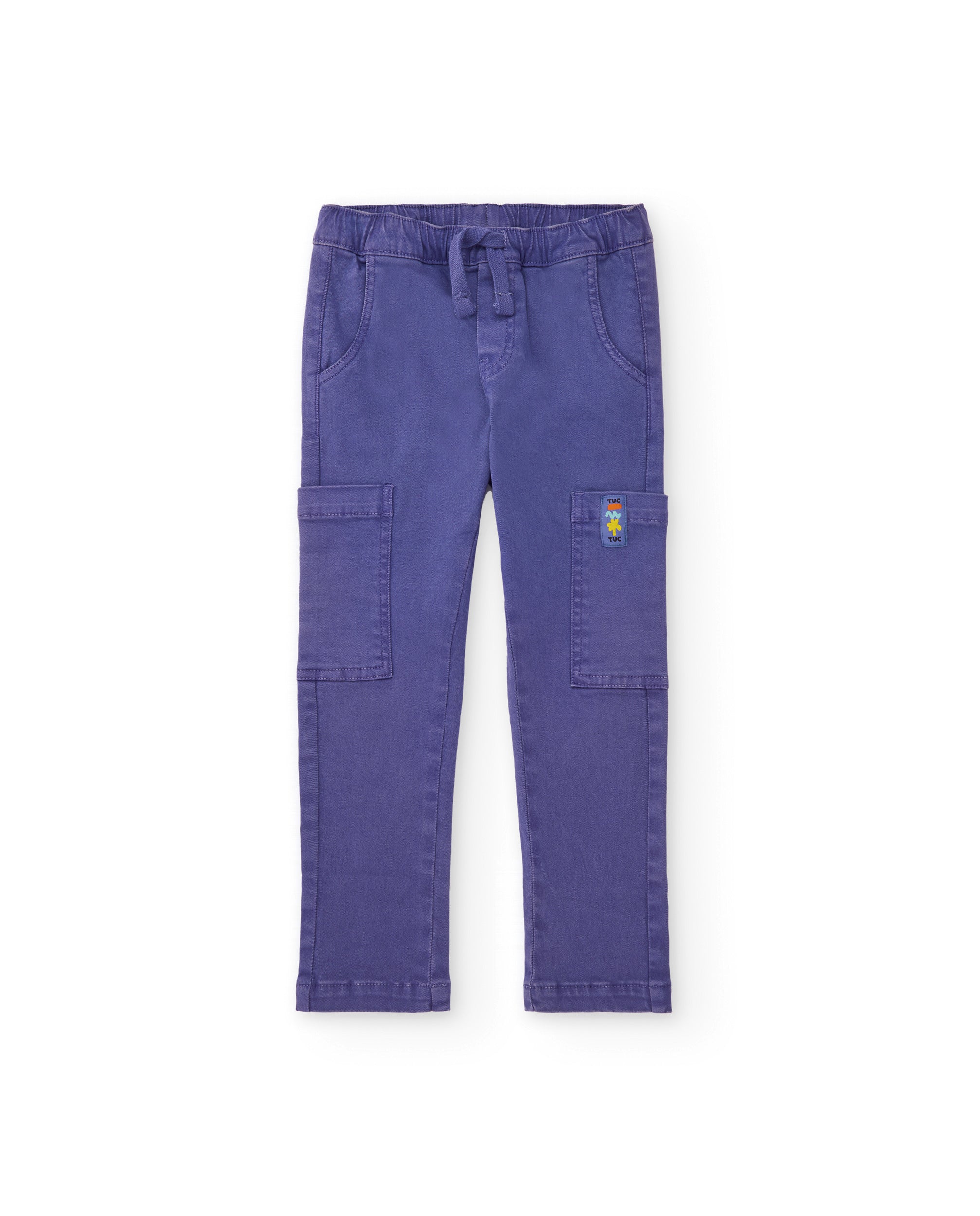 TucTuc Pantaloni Cargo Bimbo Lila Vita Elasticizzata