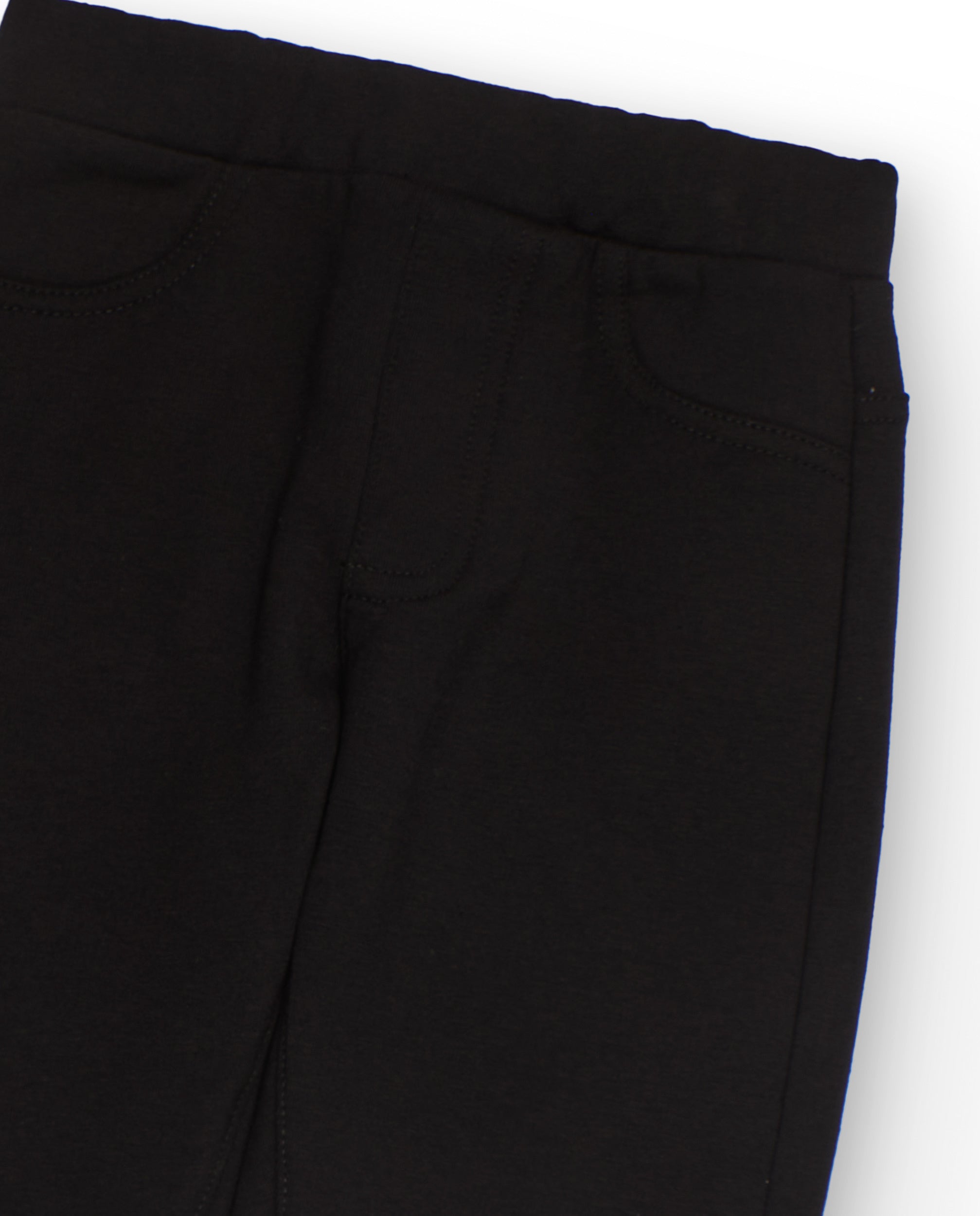 TucTuc Leggings Jegging Bambina Nero con Tasche