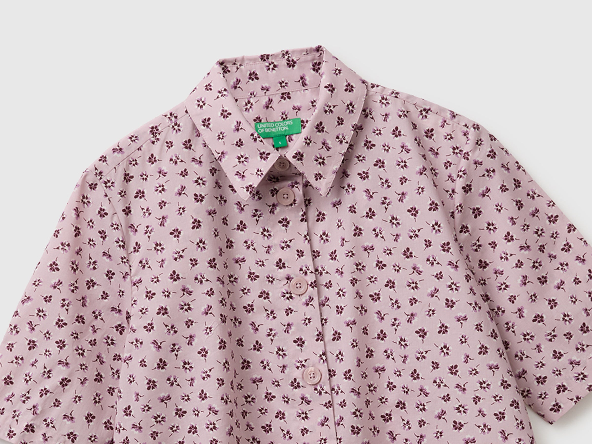 United Colors of Benetton camicia fantasia cotone manica corta