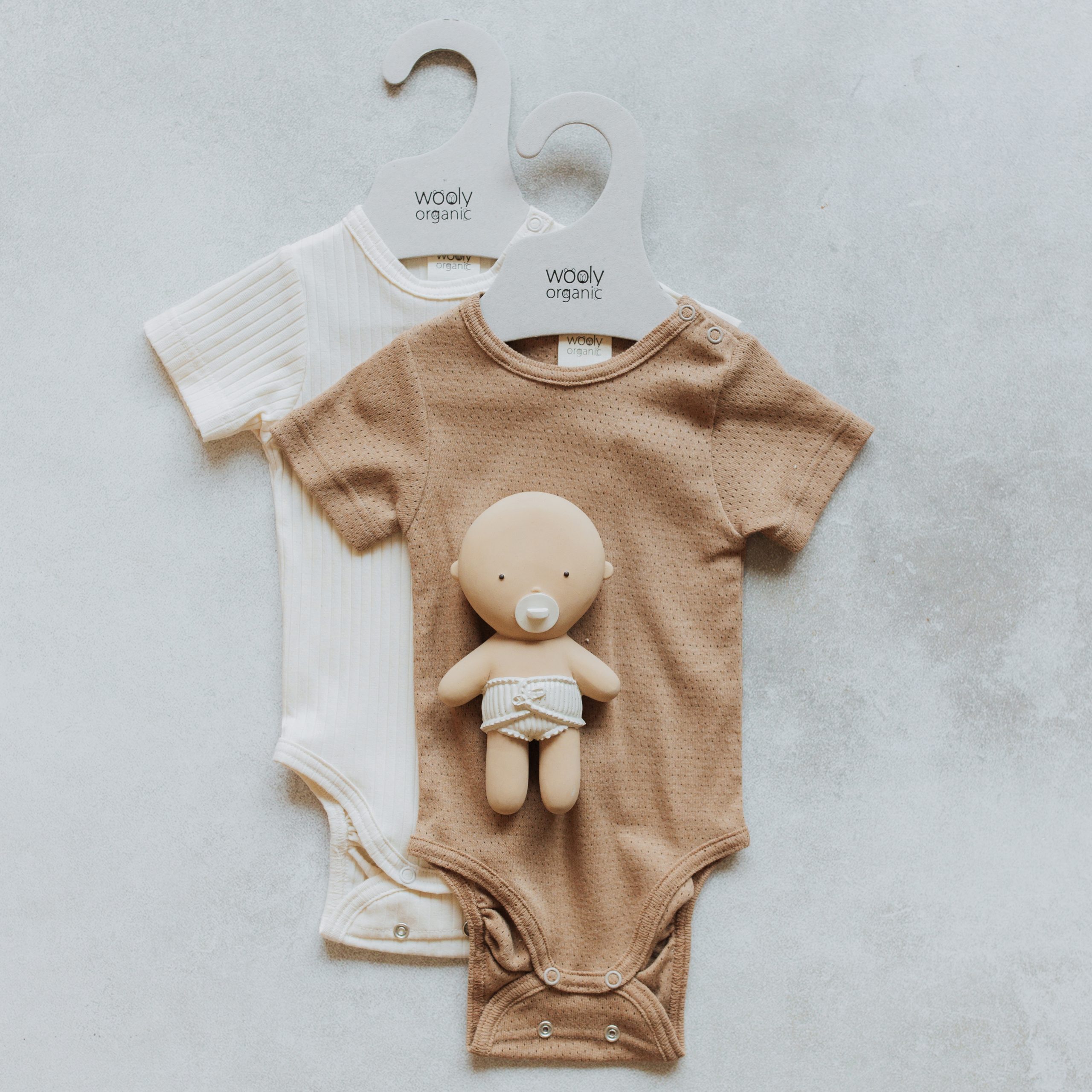 Woolly Organic Noos Body Manica Corta Neonato Cotone Bio