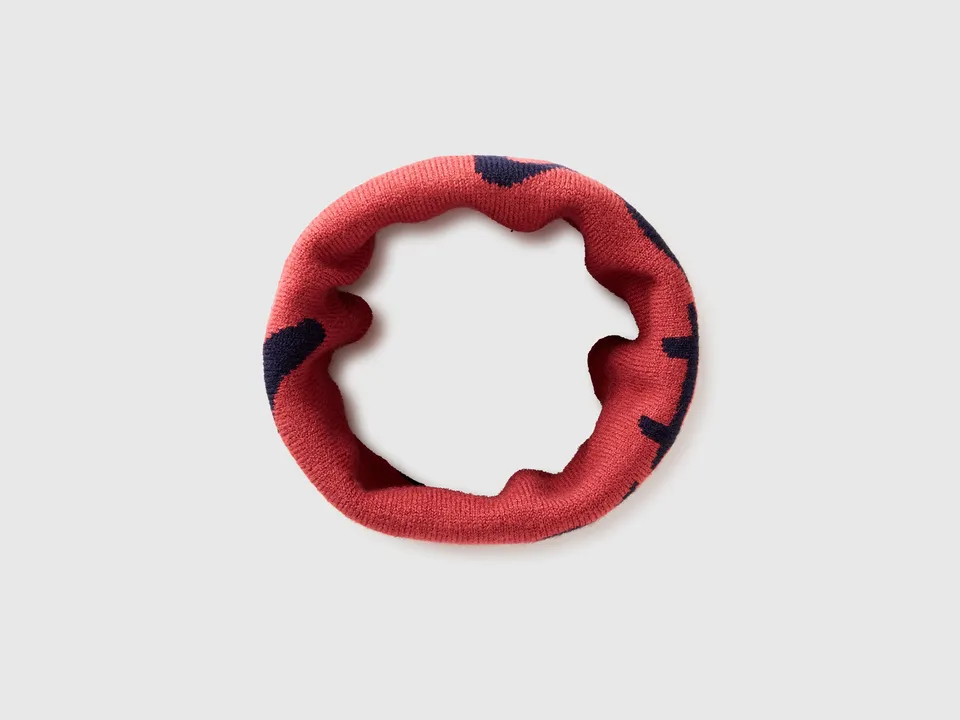 Benetton Reversible neck warmer scaldacollo logo