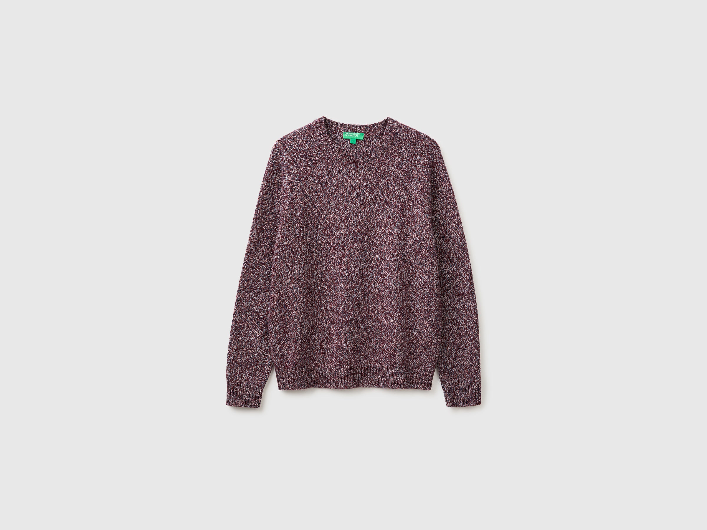 Benetton Maglione Color Block Maglia S Misto Lana