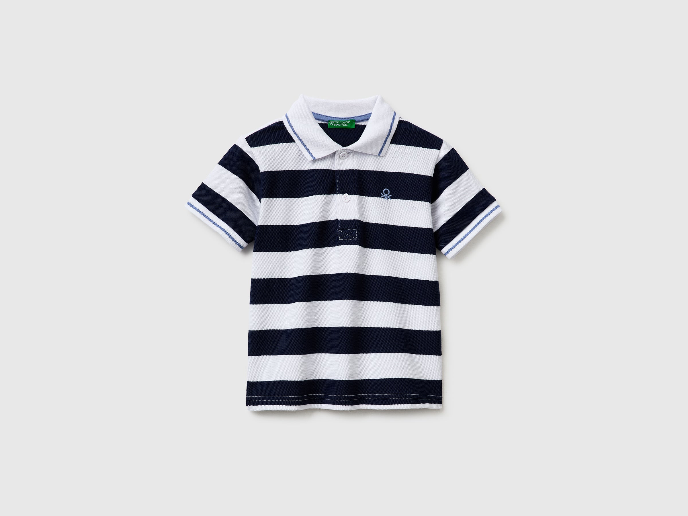 Benetton Polos Polo Righe Cotone 37JJG3012 Bimbo