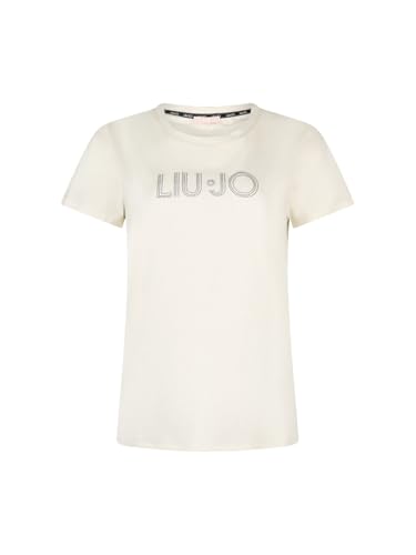 Liu-Jo Baby T-shirt con Strass maglietta L nera cotone